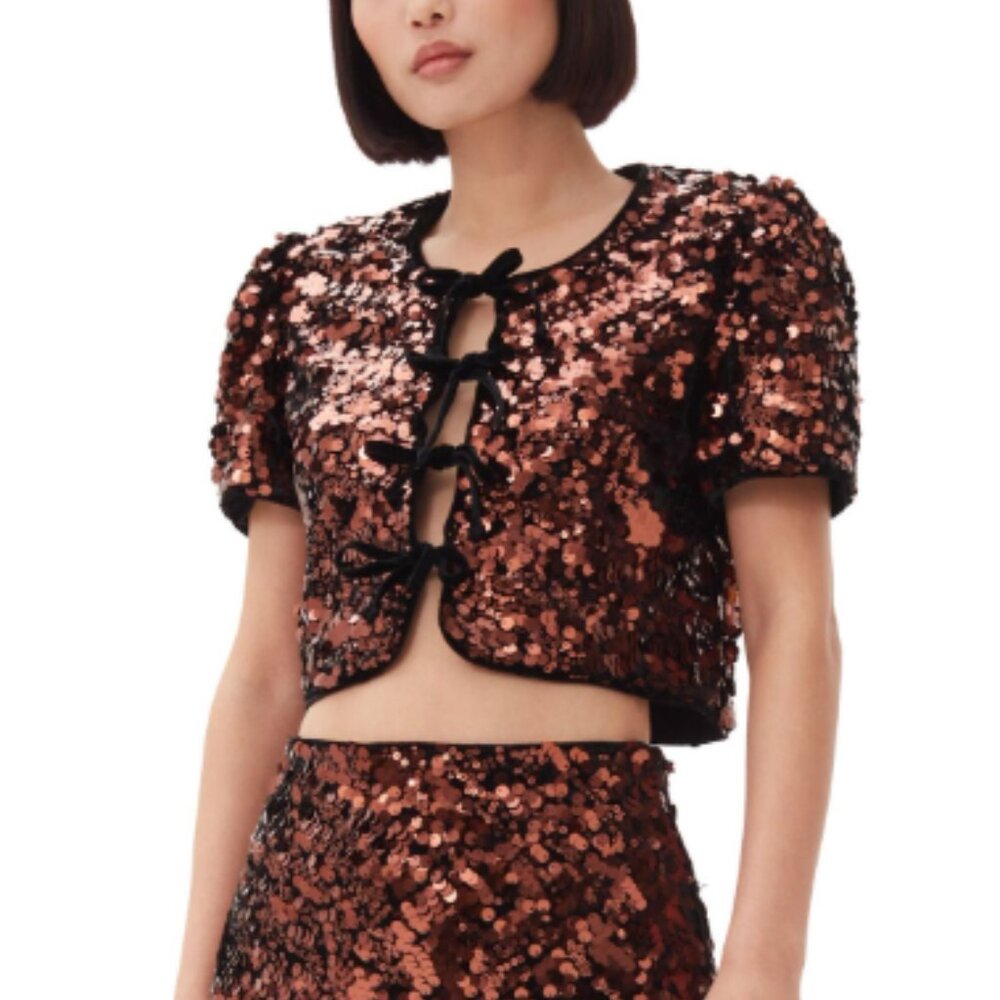 💟💜💟💜💟💜 ENDLESS ROSE Sequined Top 💟💜💟💜💟💜 - Picture 13 of 15